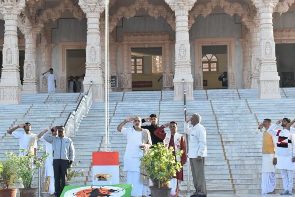 26 January 2020 Republic Day celebrations at Shri Hari Mandir, Sandipani Vidyaniketan