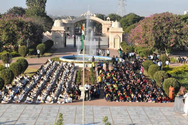 26 January 2020 Republic Day celebrations at Shri Hari Mandir, Sandipani Vidyaniketan