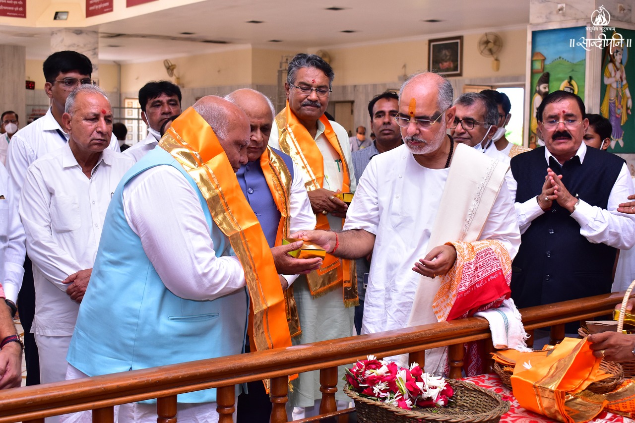 Visit of Guj. CM Shri Bhupendrabhai Patel - Sandipani
